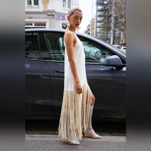 Mr. Larkin Tassel Slip Dress - Picture 4 of 10